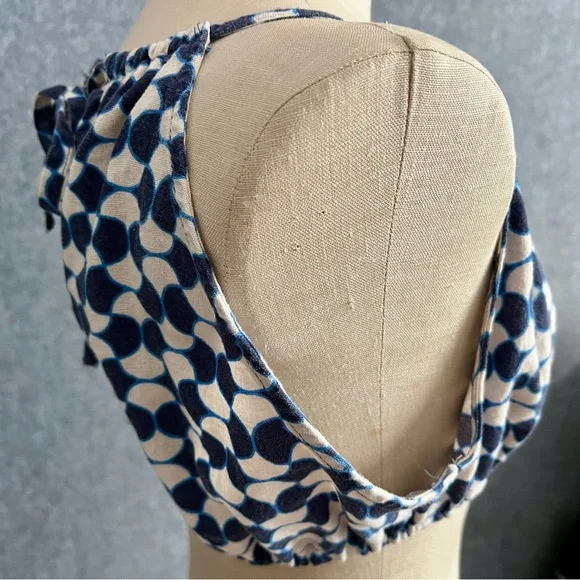 Blue Linen Crop and Skirt Matching Set - Picture 7 of 17